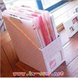 圆点文件型收纳盒 特大号